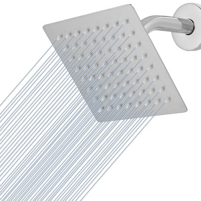 #ad #ad Voolan Rain Shower head High Pressure Head 6 Inch Brushed Nickel $27.97