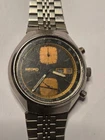 SEIKO 6138-8030 Automatic Chronograph Watch Vintage Mens John Player Black Dial