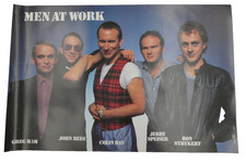 VINTAGE MEN AT WORK 1983 LARGE 80'S ROCK POSTER
