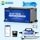 DC HOUSE Metal Case 36V 100Ah Golf Cart Lithium Battery with 36V 25A Charger
