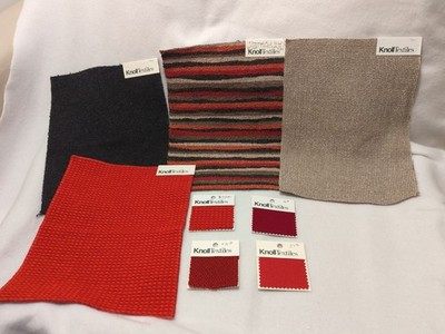 KNOLL Textiles Upholstery Fabric Sample Swatches Lot of 8