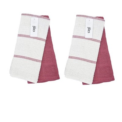 Set of 4 Rosa Cotton Rich Terry Tea Towels 42 x 62cm Cherry | eBay