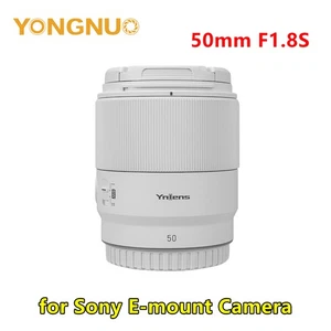 Blanc YONGNUO 50mm F1.8S DF Objectif plein cadre de Focus automatique pour Sony E-mount Camera