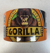 Gorilla Tough and Wide Tape Roll 2.8 in x 25 yd Double Thick Adhesive Black New
