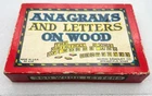 Anagrams And Letters With Wood Letters Vintage Milton Bradley No. 4719 1930's