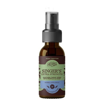 Herbs Etc. Singer's Saving Grace Extra Strength Classic Spray - Propolis Soot...
