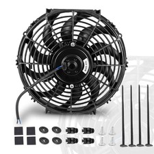 12 Inch 12  Black Universal Electric Radiator Slim Fan 12V 80W High 12  1PCS