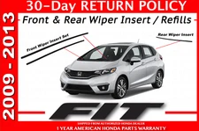 NEW GENUINE HONDA FIT WIPER REFILL INSERT SET 2009 TO 2013 FOR FACTORY BLADES