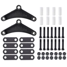 SPARKWHIZ Tandem Trailer Axle Shackle Kit Heavy Duty For Double Eye Spring Style