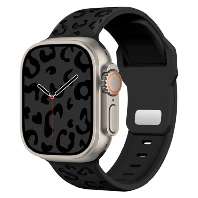 Leopardenmuster Silikon Armband für Apple Watch 11  10 9 8 7 6 5 4 3 SE Ultra 2