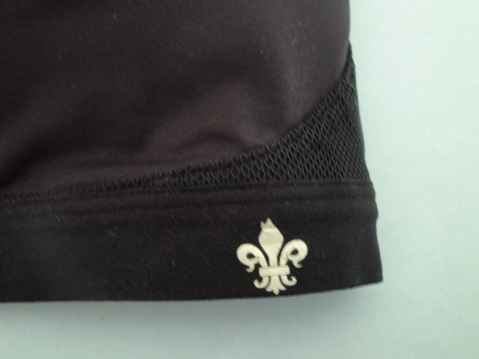 Sujetador deportivo activo de impacto medio espalda cruzada Lily of France 2151901 negro/plateado  Foto 3 de 4