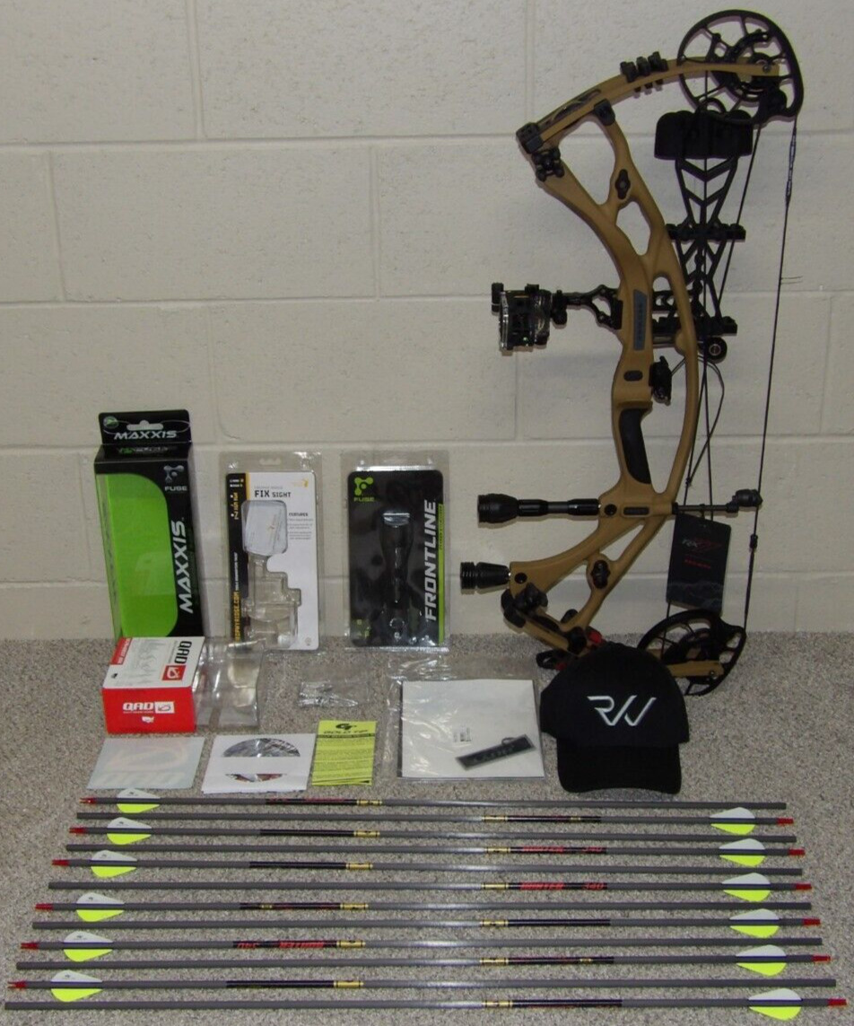 NEW Loaded Hoyt Carbon RX-7 Bow Package- Bourbon RedWrx RX7- 60/70 lb 25" to 30"