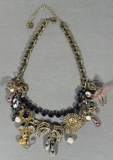 Betsey Johnson Tzarina Princess Ballerina Necklace Ballet Shoes Mirror Mouse