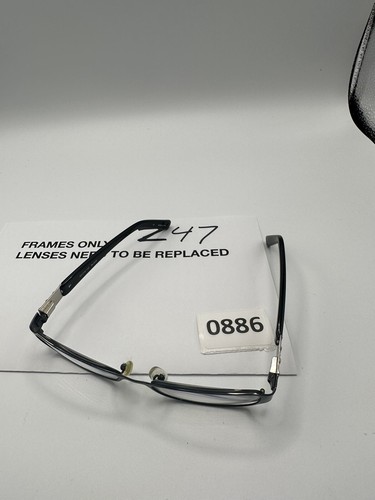 BULOVA BORACA Eyeglasses Frame 52-16-135 Black Polish