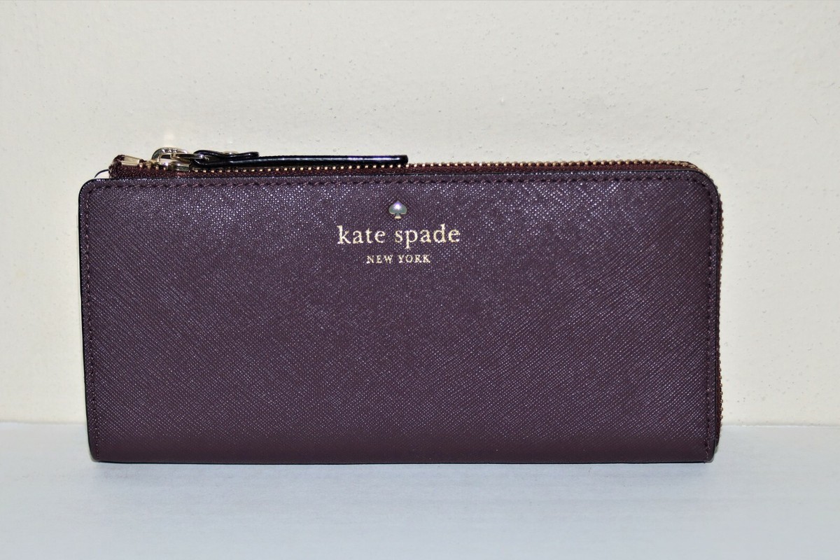 Kate Spade Mulled Wine Mikas Pond Nisha Zip Around Wallet for sale