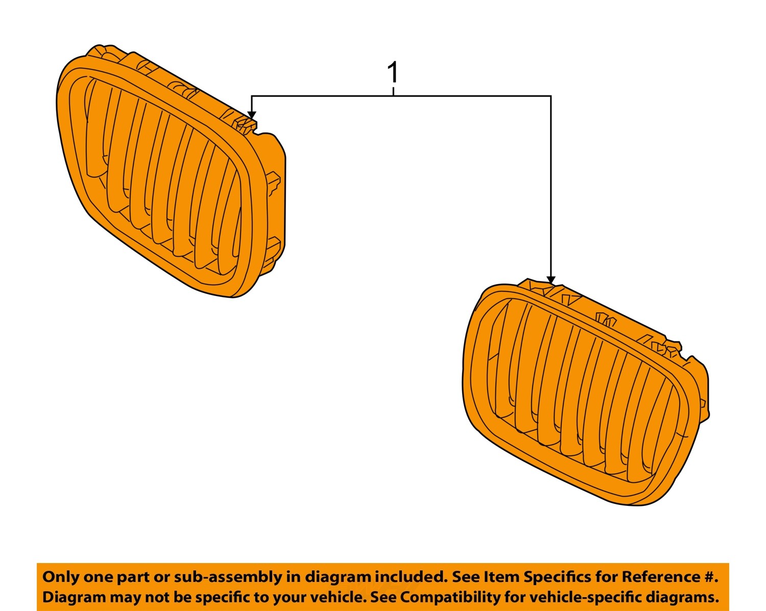 BMW OEM 07-13 X5-Grille Grill Left 51137157687 | eBay 
