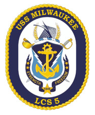 4" USS MILWAUKEE LCS 5 MILITARY ARMED FORCES STICKER DECAL USA MADE