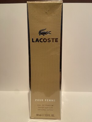Lacoste Pour Femme 3.0 FL OZ / 90 ml Eau de Parfum Spray SEALED Box Vintage/RARE