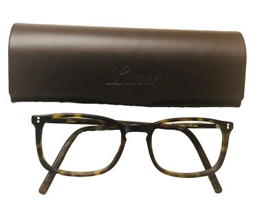 Authentic Lunor mod. 313 col.01 Matte Black 49mm Glasses Frames RX-able