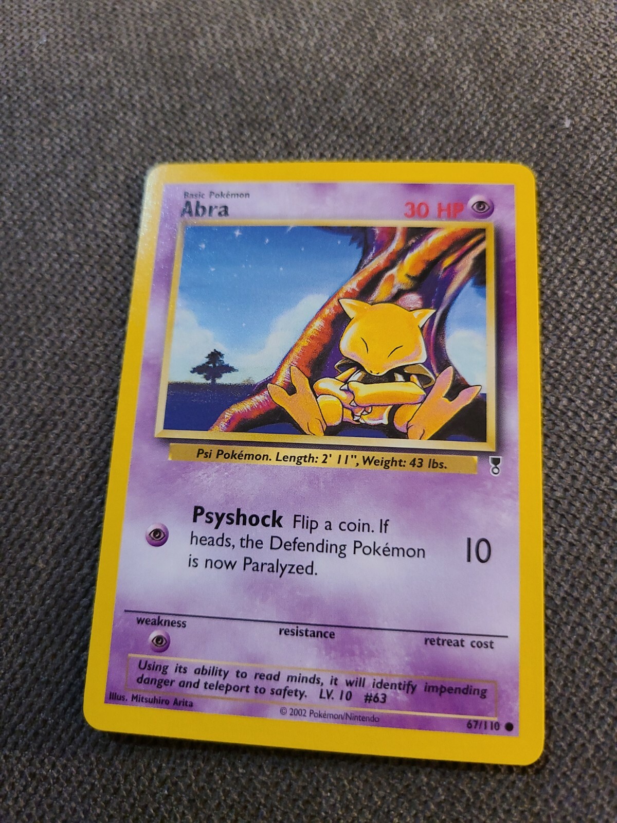 Abra Legendary Collection 67/110 Pokemon Card Near Mint  z1