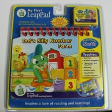 LEAP FROG My First Leap Pad Tad's Silly Number Farm Book Set Preschool Math NEW