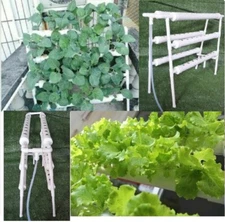 Fast Convenience Double Side 6 Pipe Hydroponic 54 Plant Site Grow Kit Brand New 