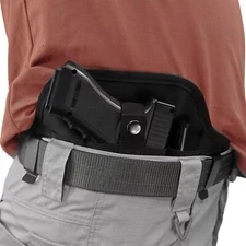 Tactical Pancake Concealed Carry IWB Gun Holster with 2 Mag Pouch - Choose Model