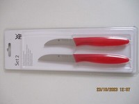 Wmf Messerset 2-TEILIG, Mit SchÄLmesser, GemÜSemesser, Spezialklingenstahl, Rot