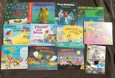 LOT Froggy Boogie Halloween Gets Dressed Father's Day Frog Medicine Library