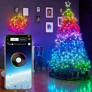 Christmas Tree Decoration Lights Custom Led String Lights App Remote Control Uk Ebay
