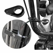 1" Clutch Cable Brake Line Clamp Clip for Harley Yamaha Honda Frame Handlebar