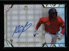 RUSNEY CASTILLO 2015 TOPPS TRIBUTE ROOKIE AUTOGRAPH AUTO #019/189 AK7692
