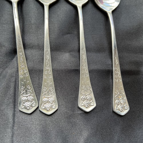 Oxford Hall Queens Tapestry Soup Spoons 7 1/2 inches set of 7 - Picture 3 of 8