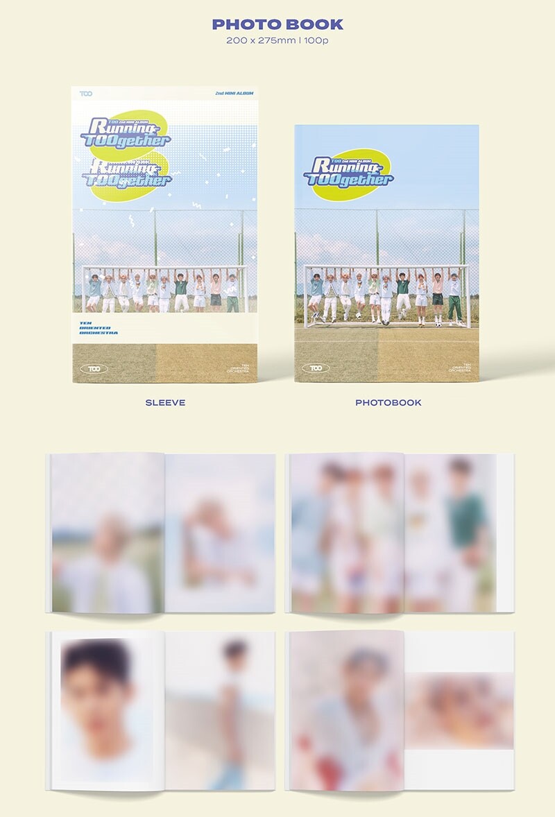 TOO - Mini 2nd Album [Running TOOgether] Photo Card CD K-pop Book