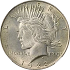 1922-P Peace Dollar NGC MS64 - Toning