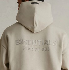 Fear Of God Essentials- Authentic 2025 Timber Fleece Hoodie- Size XL