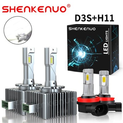 For Lincoln MKT 2010 2011-2019 LED Headlight Hi/Low Beam+LED Fog Light Bulbs