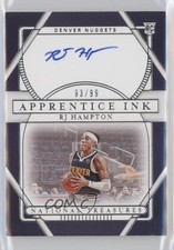 2020-21 Panini National Treasures Apprentice Ink 93/99 RJ Hampton Auto 0q0m