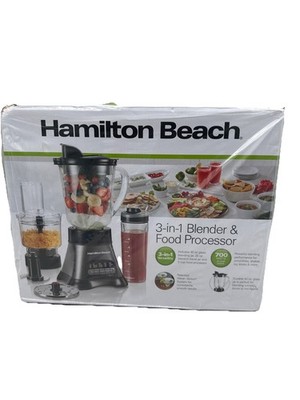 Hamilton Beach 3-In-1  Blender and Food Processor Combo for Shakes & Smoothies