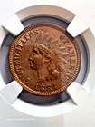 1884 Indian head penny, UNC BN - Bargain price on this one.