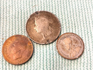 Canada 1931 Dime, 1938 Cent, 18?? Victorian Era Quarter / Silver