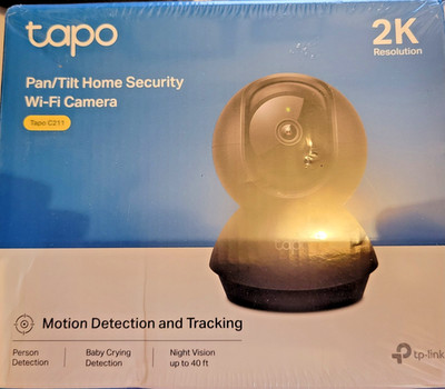 TP Link Tapo 2K Pan Tilt Security Camera Baby Pet Monitor Motion Alexa Google