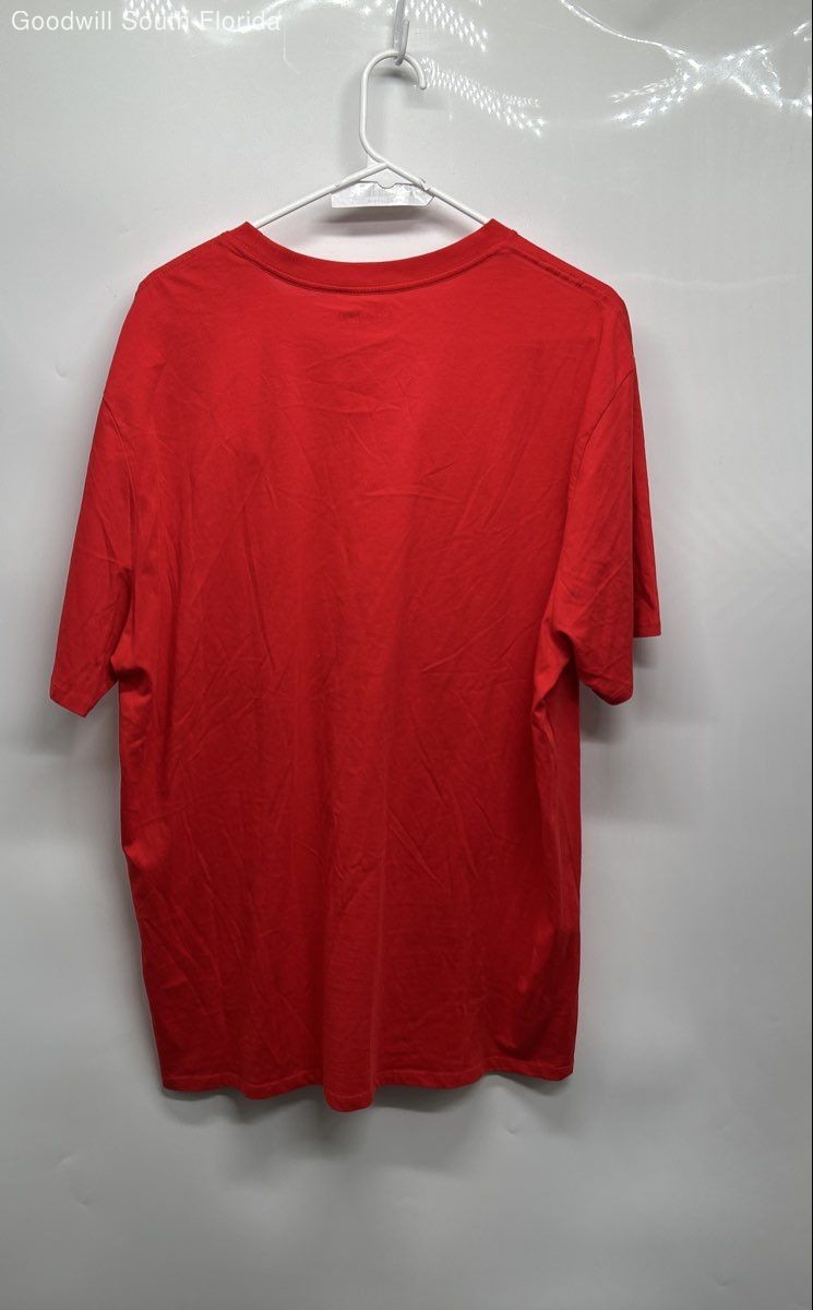 Calvin Klein Mens Red Short Sleeve Crew Neck Pullover T-Shirt Size XL thumbnail 2