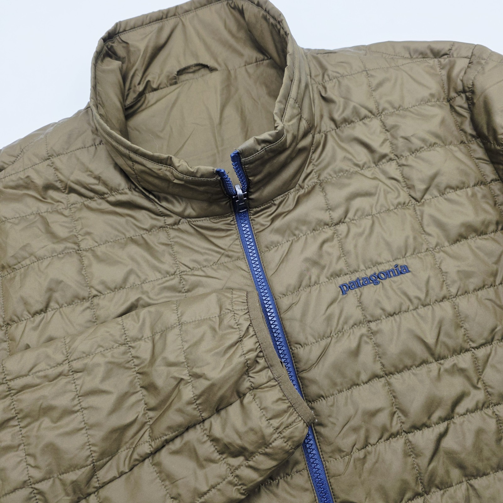 Patagonia Snowshot Reversible Jacket Liner Men's XL Brown Green Insulated 31660