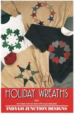 1993 Indygo Junction Designs #532 Holiday Wreaths sewing pattern uncut