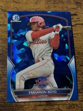 EMAARION BOYD 2023 Bowman Draft #BDC-43 Chrome Sapphire Refractor