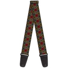 Guitar Strap - Aboriginal Black/Cream/Multi Color ACC NEW