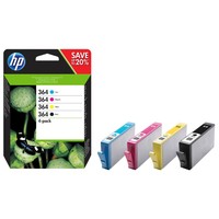 Hp 364(N9J73AE) Schwarz, Cyan, Magenta, Gelb Druckerpatronen, 4Er-Set