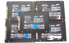 Lot of 5 Samsung 850 EVO 2.5" SATA SSD | 500GB | See Photos for Details