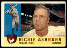 1960 Topps #305 Richie Ashburn Very Good Cubs             ID:258095
